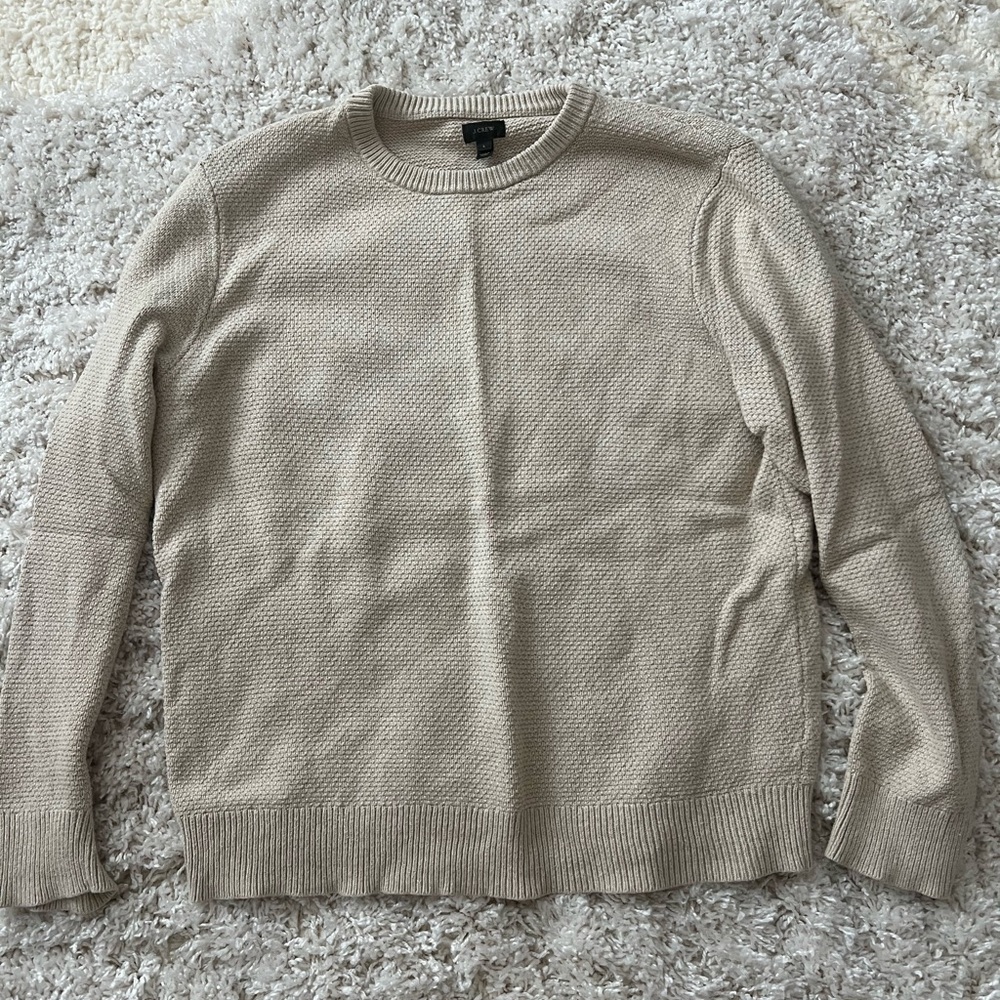 J. Crew Cream Knit Sweater
